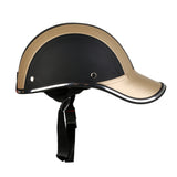 Maxbell 2 Pieces Motorcycle Protective Hat 55-60cm Baseball Cap Style Bike Scooter Safety Helmet