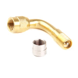 Maxbell 4 Pieces Valve Stem Adapter Brass 90 Degree Valve Extension Car Electrombile Tyre Valve Extender Bike Parts 2 Color