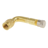 Maxbell 4 Pieces Valve Stem Adapter Brass 90 Degree Valve Extension Car Electrombile Tyre Valve Extender Bike Parts 2 Color