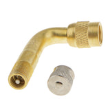 Maxbell 4 Pieces Valve Stem Adapter Brass 90 Degree Valve Extension Car Electrombile Tyre Valve Extender Bike Parts 2 Color