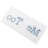 Maxbell Pink "I Do" + Blue "Me Too" Rhinestone Wedding Bridal Groom Shoes Stickers