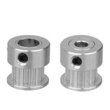 Maxbell 20T 5mm/8mm Bore 2mm Pitch Stainless steel Timing Belt Pulley 2GT Silver