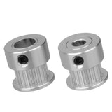 Maxbell 20T 5mm/8mm Bore 2mm Pitch Stainless steel Timing Belt Pulley 2GT Silver