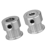 Maxbell 20T 5mm/8mm Bore 2mm Pitch Stainless steel Timing Belt Pulley 2GT Silver