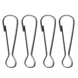Maxbell 1m Red Telescopic Stainless Steel Flagpole Guide Pole with Clip Snaps Hook