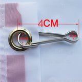 Maxbell 1m Red Telescopic Stainless Steel Flagpole Guide Pole with Clip Snaps Hook