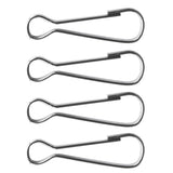 Maxbell 1m Red Telescopic Stainless Steel Flagpole Guide Pole with Clip Snaps Hook