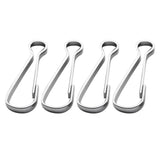 Maxbell 1m Red Telescopic Stainless Steel Flagpole Guide Pole with Clip Snaps Hook