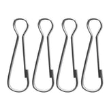 Maxbell 1m Red Telescopic Stainless Steel Flagpole Guide Pole with Clip Snaps Hook