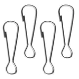 Maxbell 1m Red Telescopic Stainless Steel Flagpole Guide Pole with Clip Snaps Hook