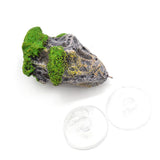 Maxbell Aquarium Ornament Stone Rock Artificial Water Plant Grass For Fish Tank Cave