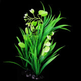 Maxbell Aquarium Ornament Stone Rock Artificial Water Plant Grass For Fish Tank Cave