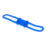 Maxbell Bike Silicone Elastic Band Flashlight Phone Mount Strap Tie Holder Blue