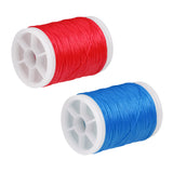 Maxbell Set of 2 Pieces Blue/Red Fiber Archery Bow String Serving - 110m/120yard，0.4mm