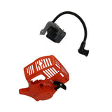 Maxbell Red Plastic Recoil Starter Assy + Ignition Coil Kit Fits for STIHL FS38 FS45