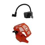 Maxbell Red Plastic Recoil Starter Assy + Ignition Coil Kit Fits for STIHL FS38 FS45