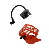 Maxbell Red Plastic Recoil Starter Assy + Ignition Coil Kit Fits for STIHL FS38 FS45