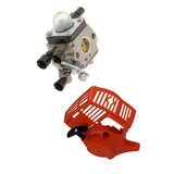 Maxbell Red Recoil Starter Carburetor Assembly Kit Fits for STIHL FC55 HL45 KM55