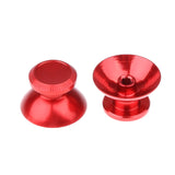 Maxbell 2 Pieces Thumbsticks Grip+Chrome D-pad for Sony PS4 Mod Kit Console Blue+Red