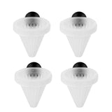 Maxbell 4 Pack of Aquarium Cone Red Worm Bloodworm Feeder Fish Tank Food Dispenser Foraging Funnel Plates