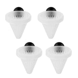 Maxbell 4 Pack of Aquarium Cone Red Worm Bloodworm Feeder Fish Tank Food Dispenser Foraging Funnel Plates