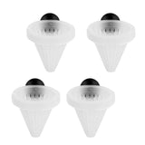 Maxbell 4 Pack of Aquarium Cone Red Worm Bloodworm Feeder Fish Tank Food Dispenser Foraging Funnel Plates