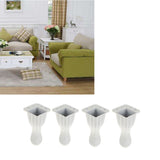 Maxbell 4 Pieces High Quality Metal European Style Sofa Bes Cupboards Legs Adjustable Furniture Plinth 80mm