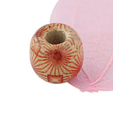 Maxbell 200 Pieces Mixed Large Hole BOHO Wooden Beads Spacer for Macrame European Charms DIY Crafts