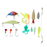 Maxbell Fishing Lures Set Soft Hard Lures Rubber Earth Worm Lures Artificial Baits