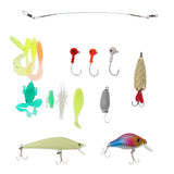Maxbell Fishing Lures Set Soft Hard Lures Rubber Earth Worm Lures Artificial Baits
