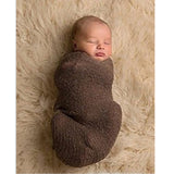 Maxbell 2 Pieces Newborn Baby Photography Photo Props Stretch Knit Wrap