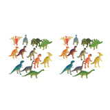 Maxbell 24Pcs Plastic Mini Dinosaurs Animal Model Figure Toys Gift Party Bag Fillers