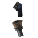 Maxbell Set 2 Sizes 32mm/1.25" Universal Soft Horsehair Brush Round Vacuum Brush