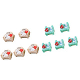 Maxbell 10pcs Miniature Dog Sofa Landscape Craft Ornament Statue Fairy DIY Decor