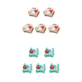 Maxbell 10pcs Miniature Dog Sofa Landscape Craft Ornament Statue Fairy DIY Decor