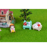 Maxbell 10pcs Miniature Dog Sofa Landscape Craft Ornament Statue Fairy DIY Decor