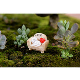 Maxbell 10pcs Miniature Dog Sofa Landscape Craft Ornament Statue Fairy DIY Decor