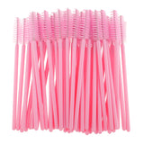 Maxbell 50 Pieces Disposable Lip Gloss Brushes + 50 Pieces Eyelash Mascara Wands