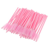 Maxbell 50 Pieces Disposable Lip Gloss Brushes + 50 Pieces Eyelash Mascara Wands