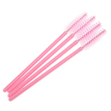 Maxbell 50 Pieces Disposable Lip Gloss Brushes + 50 Pieces Eyelash Mascara Wands