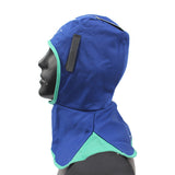 Maxbell 2 Piece Welders Welding Work Helmet Protective Hood Flame Retardant Hat Orange+Blue