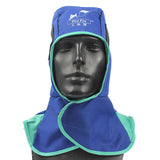 Maxbell 2 Piece Welders Welding Work Helmet Protective Hood Flame Retardant Hat Orange+Blue
