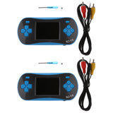 Maxbell 2Pieces RS-16 2.5" LCD Classic Handheld Video Game Console w/ 260 Games Blue