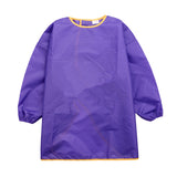 Maxbell Unisex Apron Drawing Painting Smock Kids Child Craft Art Purple+Green M