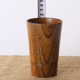 Maxbell 2pcs Vintage Wooden Mug Beer Cup Milk Tea Mug Christmas Party Fashion 11.5cm