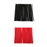 Maxbell 72 Pieces Universal Motocross Wheel Rim Spoke Wraps Skins Cover Red&Black
