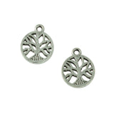 Maxbell 150Pcs Ancient Silver Tree of Life Jewelry DIY Charms Pendant Findings