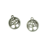 Maxbell 150Pcs Ancient Silver Tree of Life Jewelry DIY Charms Pendant Findings