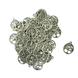 Maxbell 150Pcs Ancient Silver Tree of Life Jewelry DIY Charms Pendant Findings