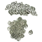 Maxbell 150Pcs Ancient Silver Tree of Life Jewelry DIY Charms Pendant Findings